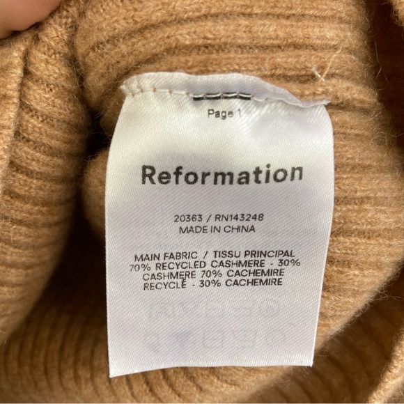 Reformation Brown Turtleneck Sweater - Picture 4 of 6